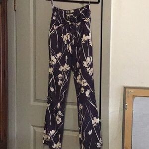 Zara Black and White Wide Leg Pants with Artistic Flair